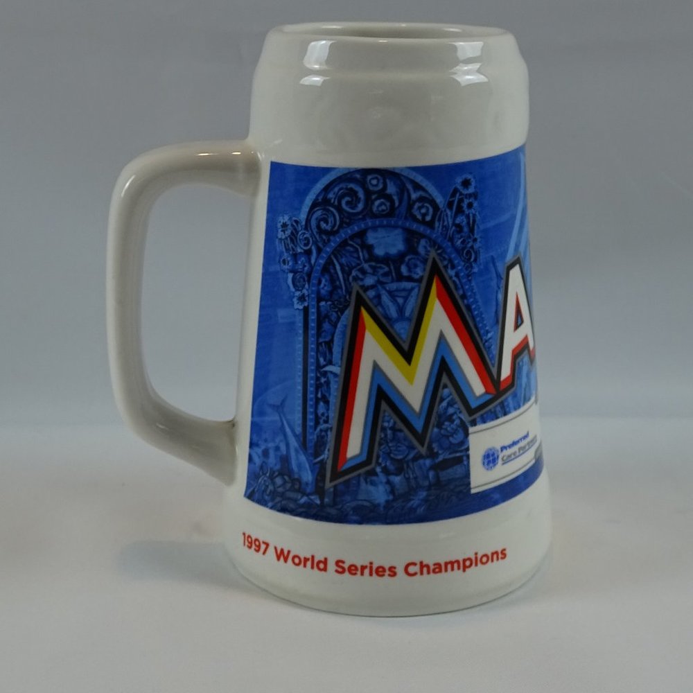 Florida Marlins 1997 and 2003 Vintage Baseball Stein Mug